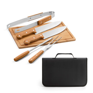Kit Churrasco Inox 06 Pçs