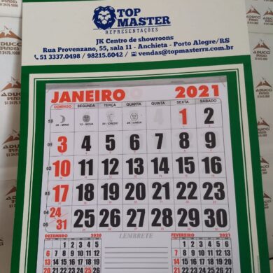 Calendário de Parede