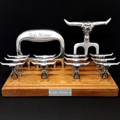 Kit Garra de Urso+Garra Tridente+12 Garfos Petiscos Alumínio