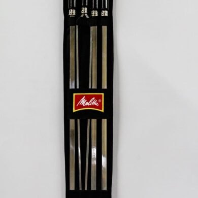 Kit Espetos Churrasco Alumínio C/04 espetos+Porta Espetos de Parede