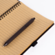 Kit escritório-Caderno e caneta de grãos de café e de PP misto e 1 Caneta material plástico e café